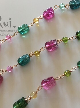 瑞铺原创财糖果粉红碧玺制作手