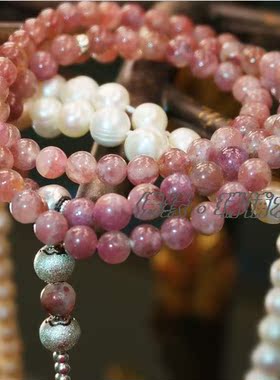 水晶碧玺旺夫佛珠手链