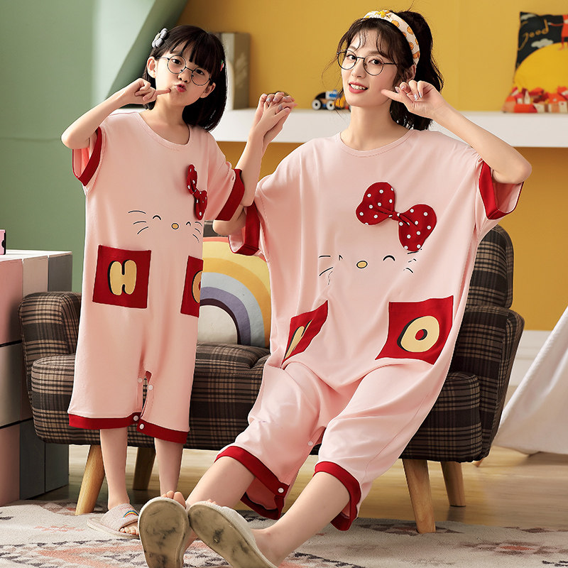 宝宝夏连体薄款纯棉卡通宽松睡裙 甜雪妮睡裙