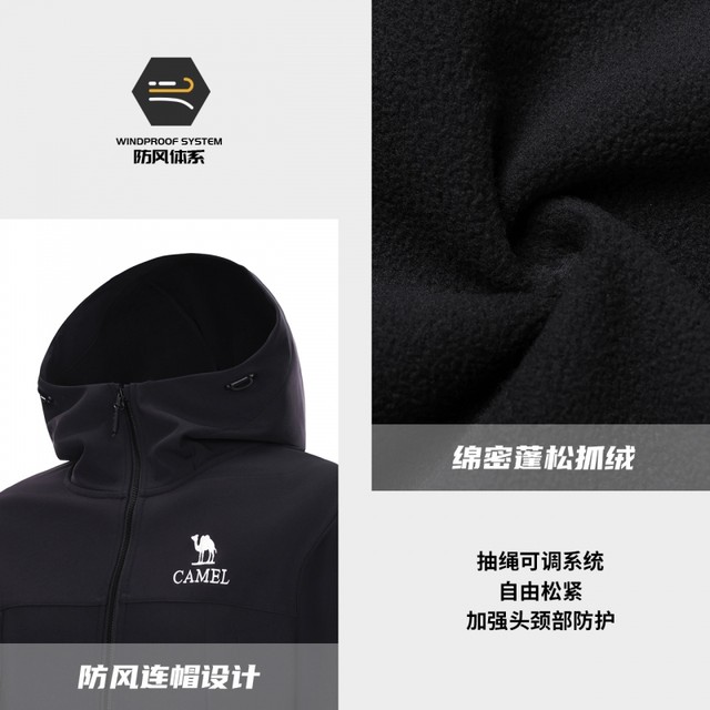 Women's camel waterproof jacket