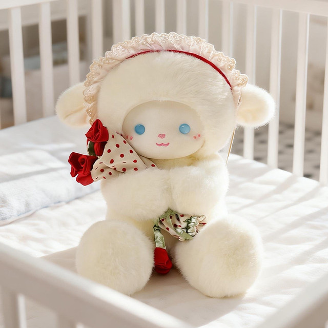Genuine Snot Bear Garden Running Lamb Doll Plush Toy Sleeping Rag Doll Children's Birthday Gift for Girls