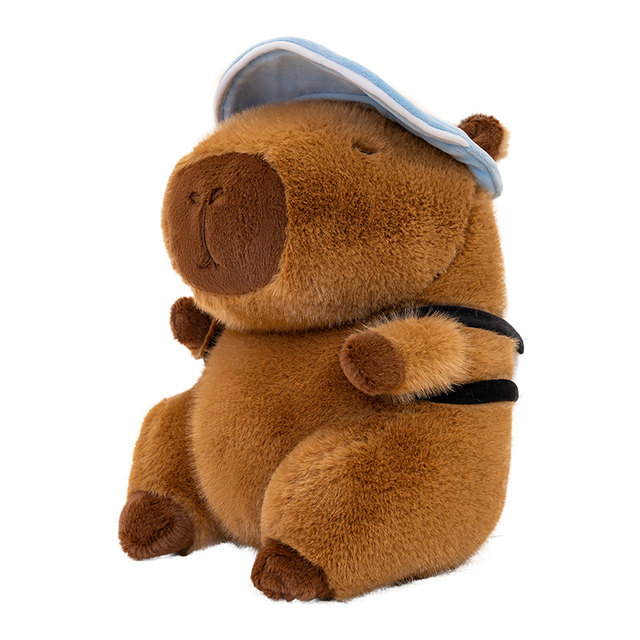 Cute Diver Capibala Sports Capybara Doll Plush Toy Football Backpack Rag Doll Gift