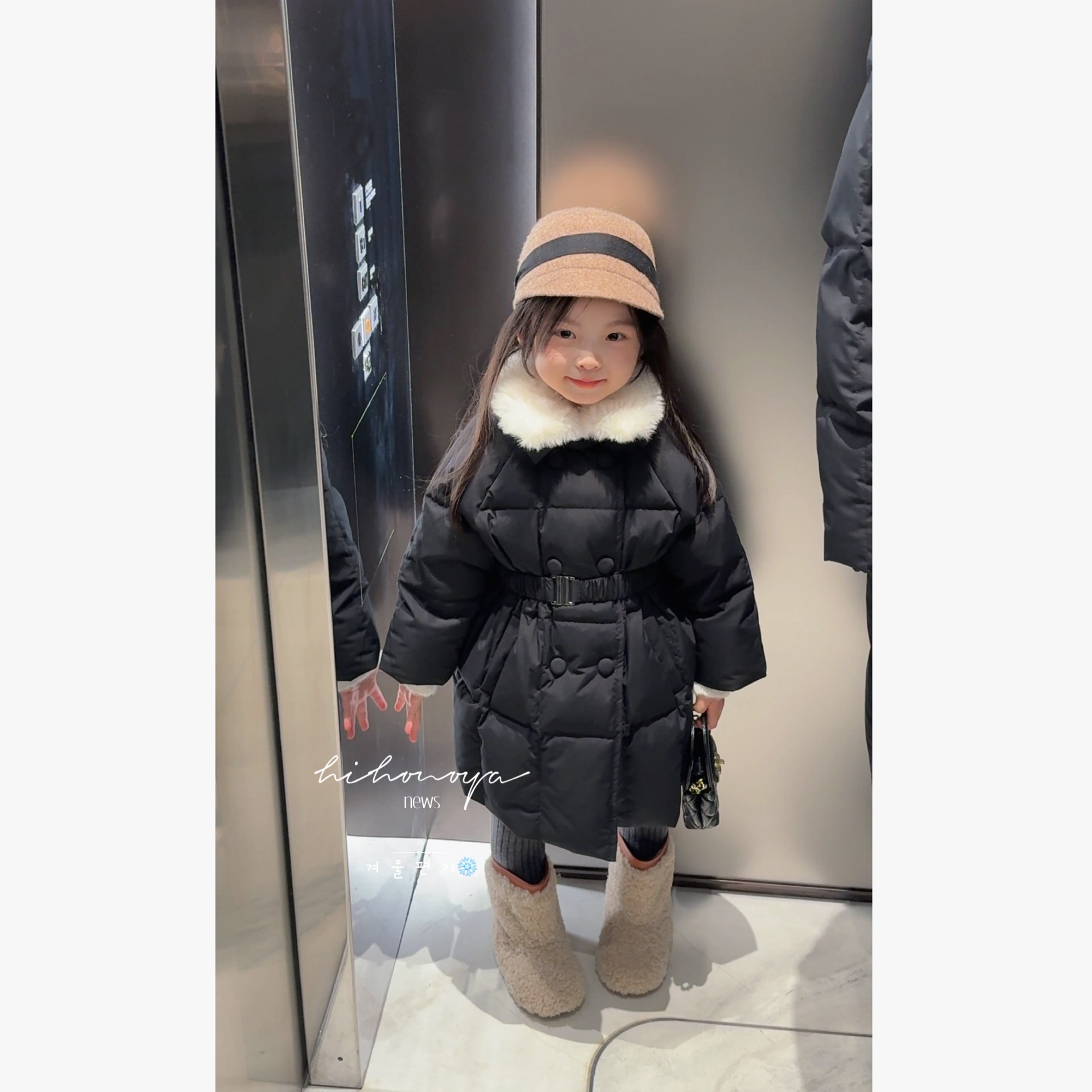 Spring韩国童装2025冬季新款亲子高定长款收腰羽绒服女童保暖外套,淘宝优惠券,粉丝福利购,淘宝优惠卷