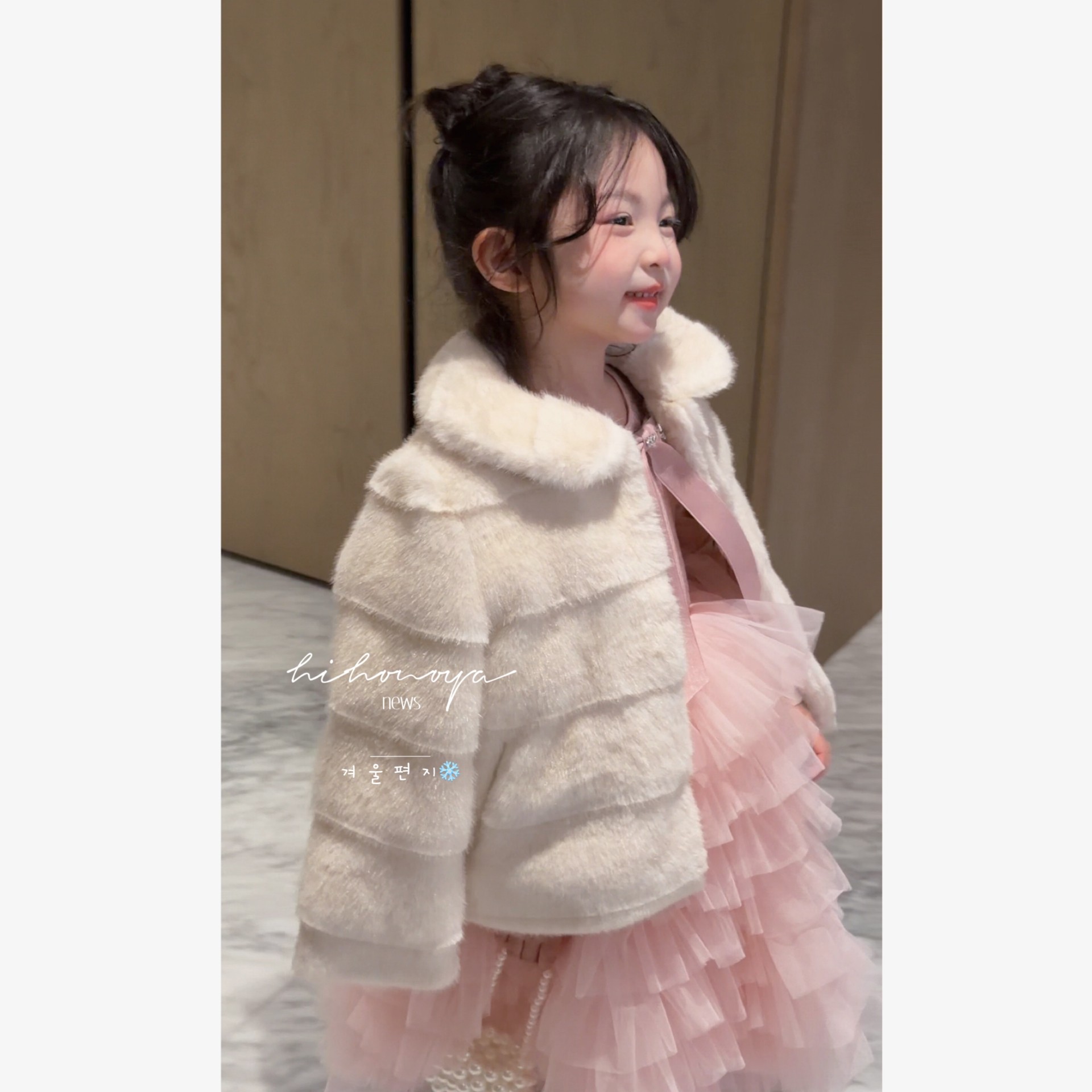 Spring韩国童装2025冬季新款亲子高定环保草草仿貂毛女童绒绒外套,淘宝优惠券,粉丝福利购,淘宝优惠卷