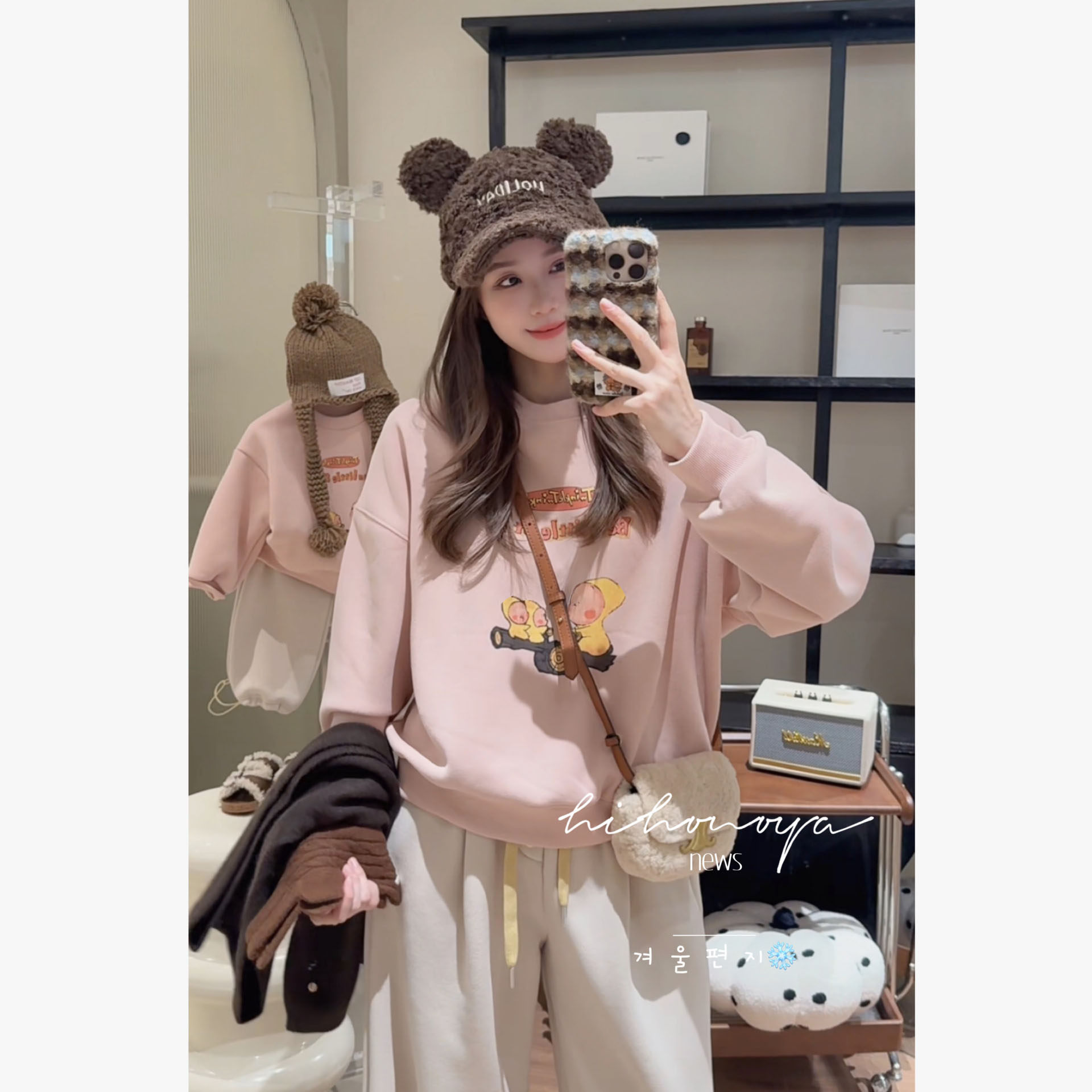 Spring韩国童装2025冬季新款亲子卡通星星人加绒卫衣女童保暖T恤,淘宝优惠券,粉丝福利购,淘宝优惠卷