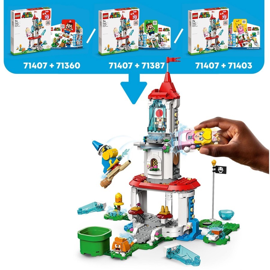 全新正品LEGO乐高71407猫咪桃花公主装束和冰塔扩展关卡积木玩具 - 图1