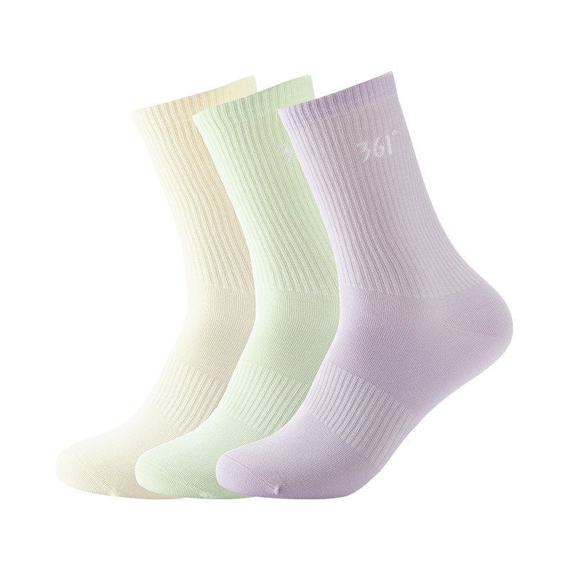 361°运动袜运动配件2026春季新款女平板长袜三双装防臭透气女袜,淘宝优惠券,粉丝福利购,淘宝优惠卷