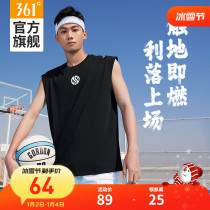 361 mens sleeveless vests basketball clothes spring ice sensation sports T-shirt campers mens shoulder short sleeve sports vests