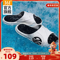 361 Slippers Ag Tide Drag Mens Shoes Summer Outwear Lovers Non-slip Sports Basketball Slippers Men Beach Shoes Cool Tug