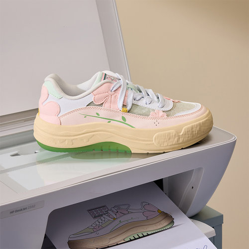 361花园鞋女鞋秋冬透气运动鞋2025新款鞋子厚底休闲鞋百搭板鞋女 - 图3