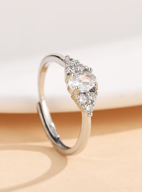 新品新款三生石戒指小众高级感设