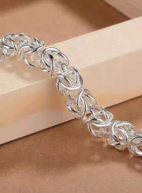 新品霸气男士龙头手链纯手工编织