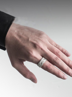 断层戒指设计原创暗黑戒指饰品