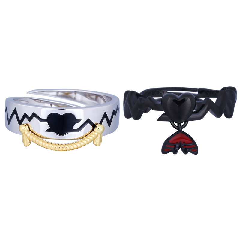 辉夜会长对戒 辉夜大小姐想让我告白S925银首饰二次元动漫周边 - 图3