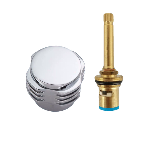 4分暗阀阀芯开关太阳能上水阀铜阀芯手轮装饰盖圈暗阀水龙头配件 - 图3