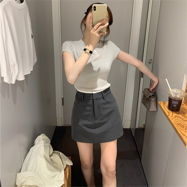 High waist versatile short culottes for women