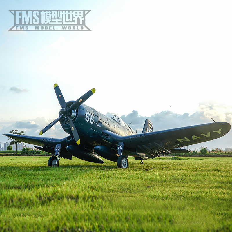 FMS1700mmF4U V3海盗像真战斗机模型遥控电动大型拼装航模飞机-图1