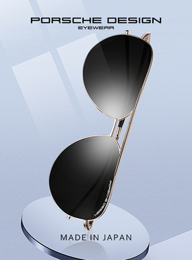 PORSCHE DESIGN保时捷 P 8688 偏光钛飞行员蛤蟆镜男女太阳眼镜