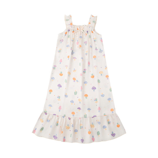 新款女童冰雪丝睡裙夏季吊带裙儿童小女孩中大童冰丝家居服可外穿