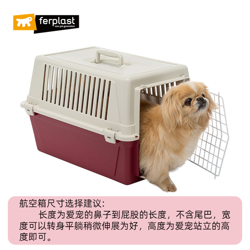 Ferplast飞宝宠物航空箱猫狗空运箱中小型犬猫笼子便携外出托运箱-图3