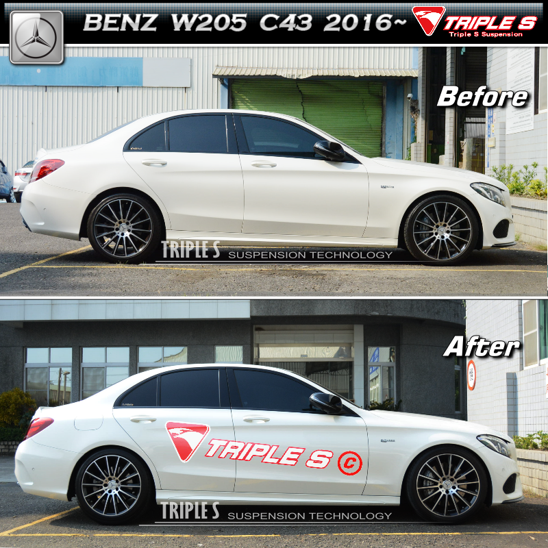 TRIPLE S短弹簧适用于A级W176 C级W204 W203 W205 CLA级 TS短簧 - 图2