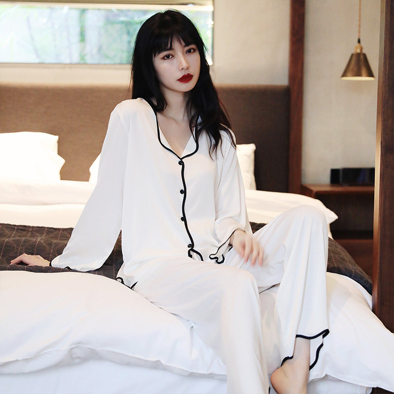 冰丝2022年新款高级感春秋款睡衣 罗米顿睡衣/家居服套装