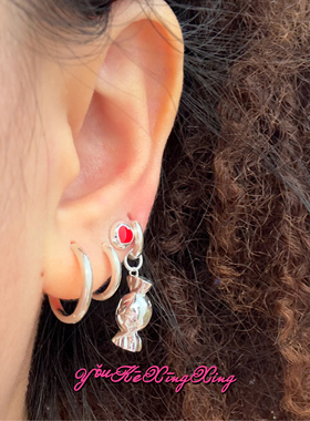 有颗星星女S925糖果项链耳环吊坠