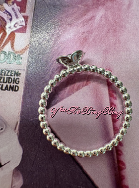 有颗星星女S925银精致小花戒指