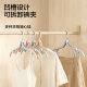 Travel folding clothes hanger with clip