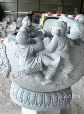 花岗岩石雕五子登科门海定制