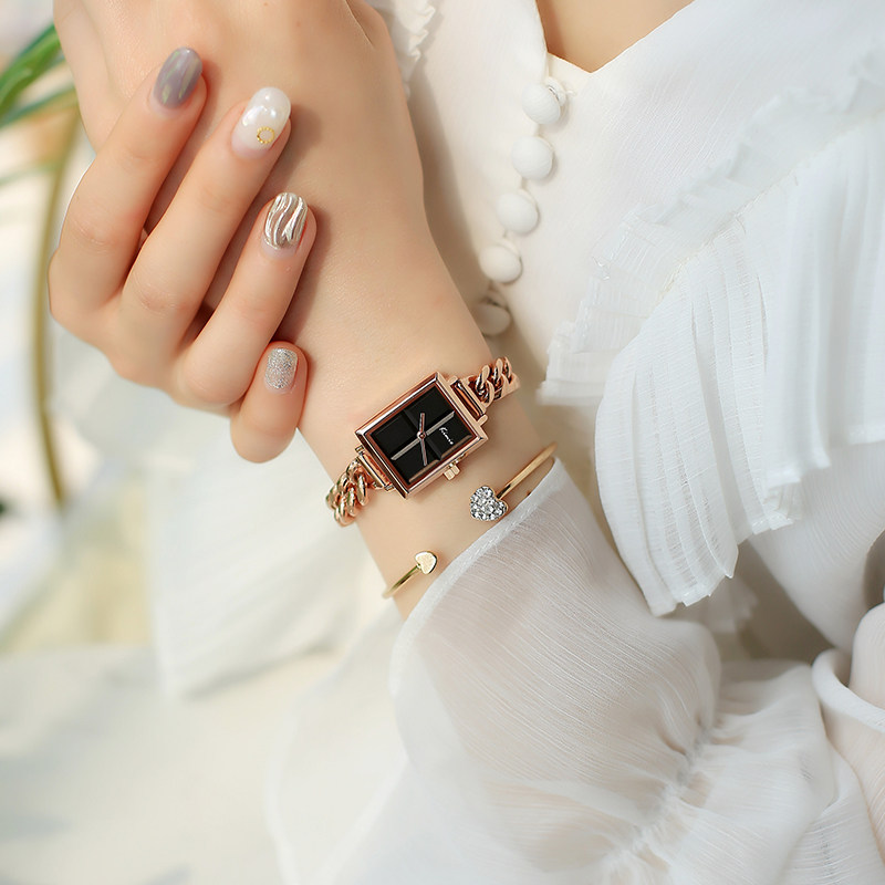 女士女学生简约气质ins风森系手表 金米欧惠朋国产腕表