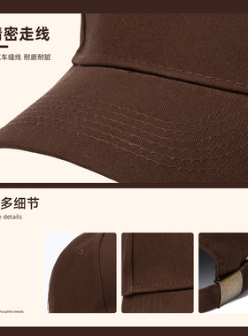 纯棉工作帽定制印logo广告餐饮
