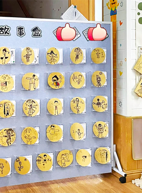 幼儿园环创墙盒作品展示阅读区美工布置环境装饰材料小班教室成品