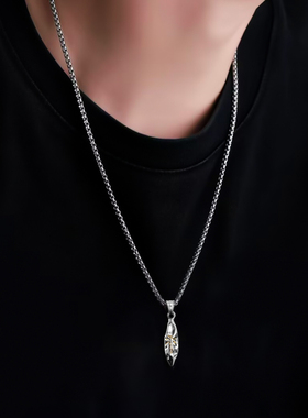 复古许愿石项链男女通用合金