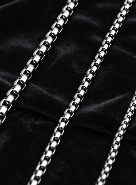 方珍珠金属链条手链男女潮流街头小众设计多规格叠戴手饰