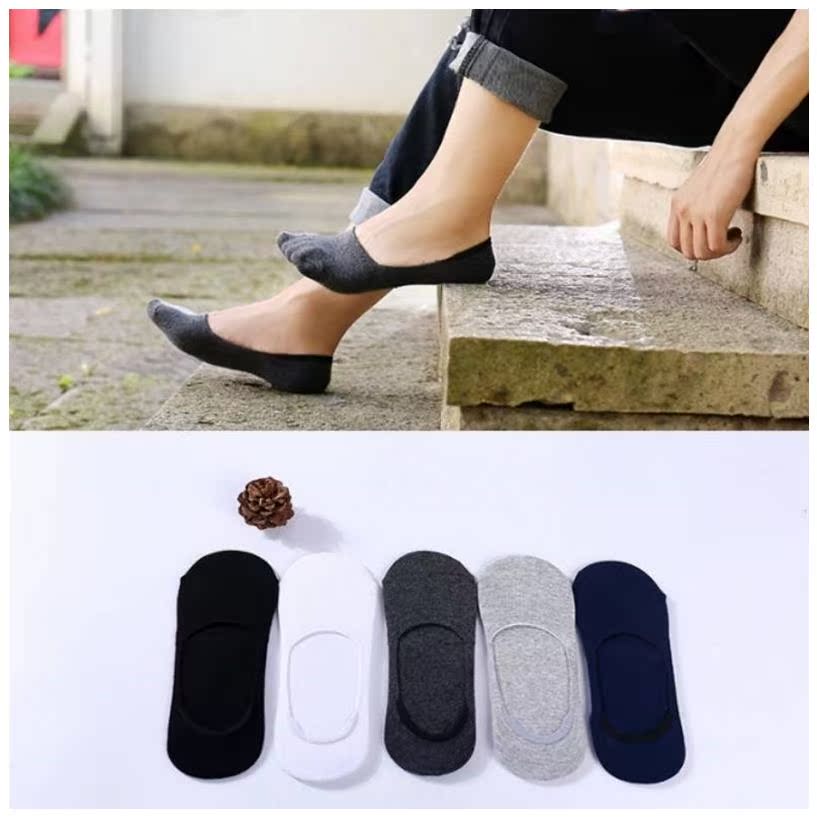 5双装男夏季休闲浅口运动男袜子 吉泽金短袜/打底袜/丝袜/美腿袜