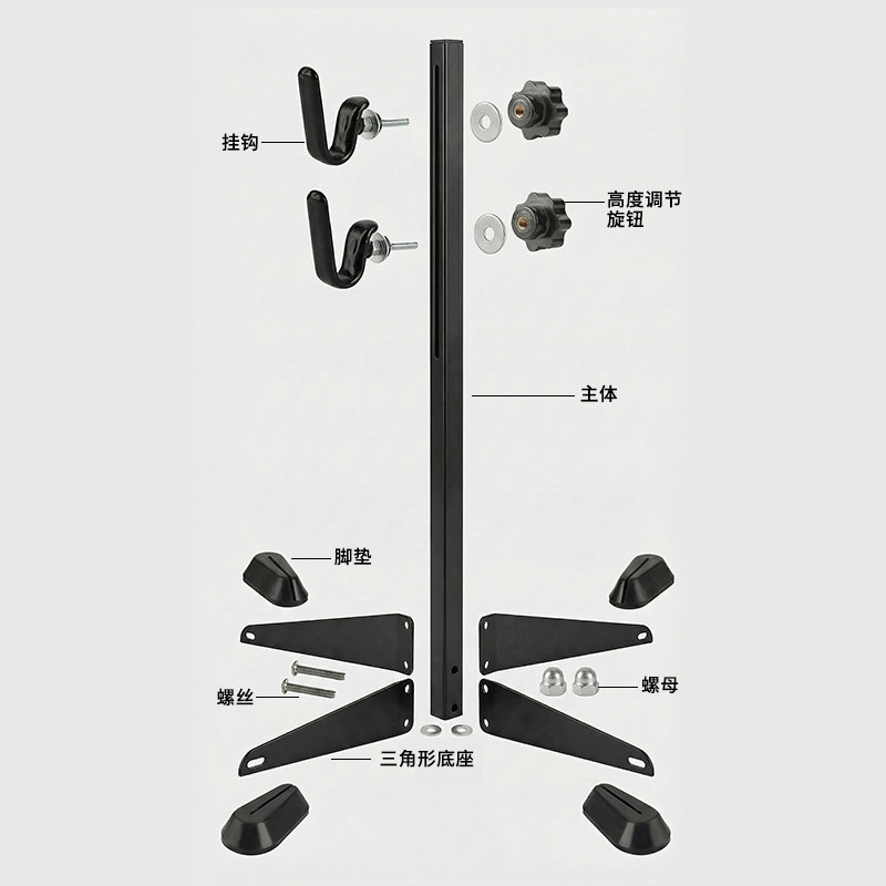 READU自行车停车架山地公路车 可调节落地挂架自行车展示架维修架,淘宝优惠券,粉丝福利购,淘宝优惠卷