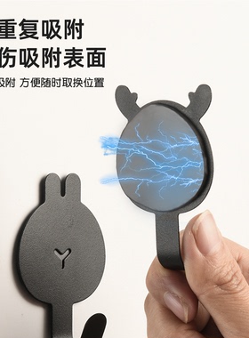 可爱卡通造型磁吸挂钩冰箱贴