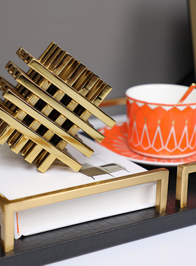 客厅茶几装饰摆件花艺托盘