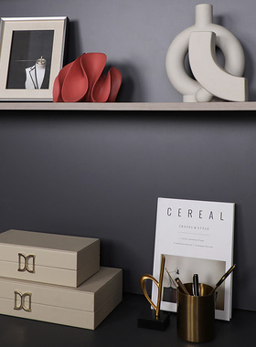 北欧书房书柜装饰品摆件