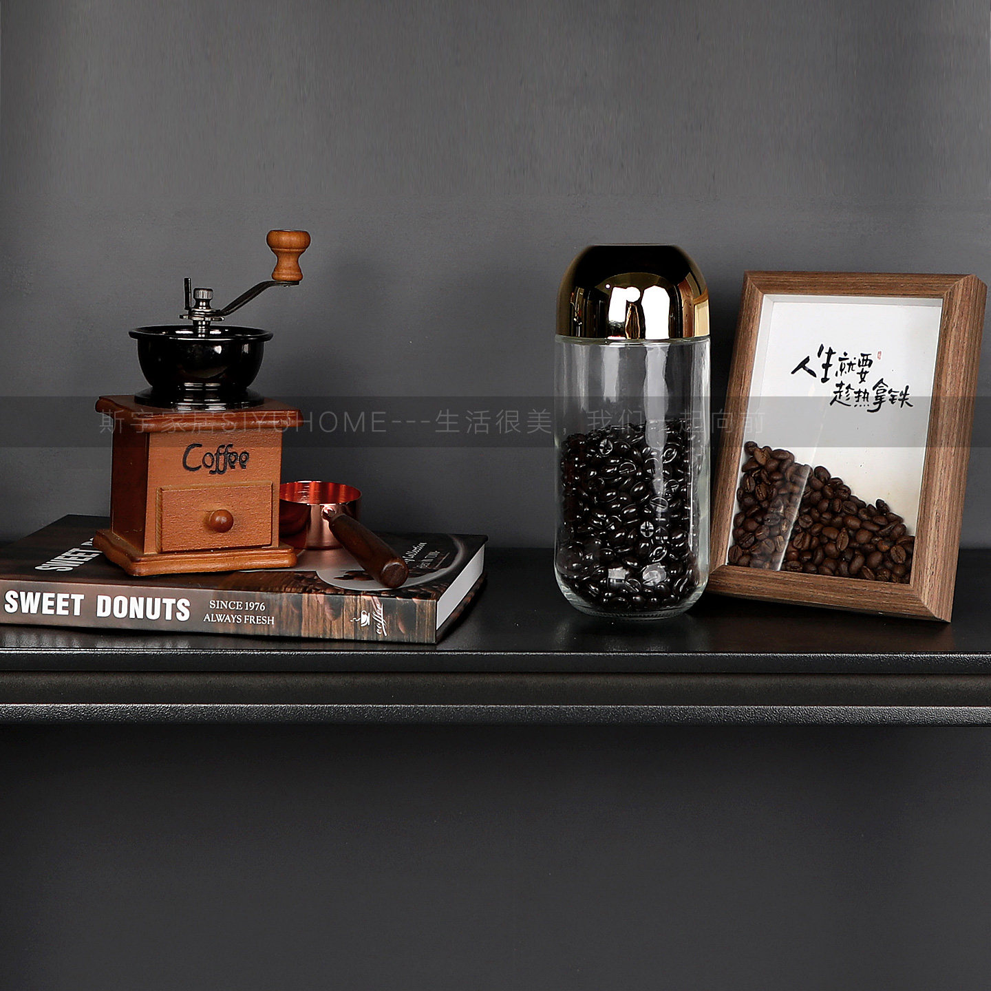 样板间餐边柜饰品小摆件厨房咖啡主题边柜吊柜橱柜装饰品展厅软装,淘宝优惠券,粉丝福利购,淘宝优惠卷