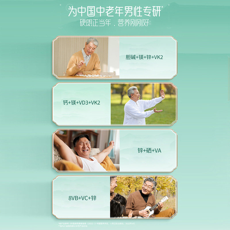21金维他男性复合维生素中老年维c烟酰胺b3族多种vc片男性维e正品