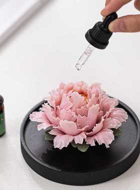 迦境国潮牡丹陶瓷花工艺品摆件