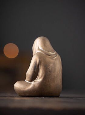 禅意禅意中式陶瓷无相佛摆件