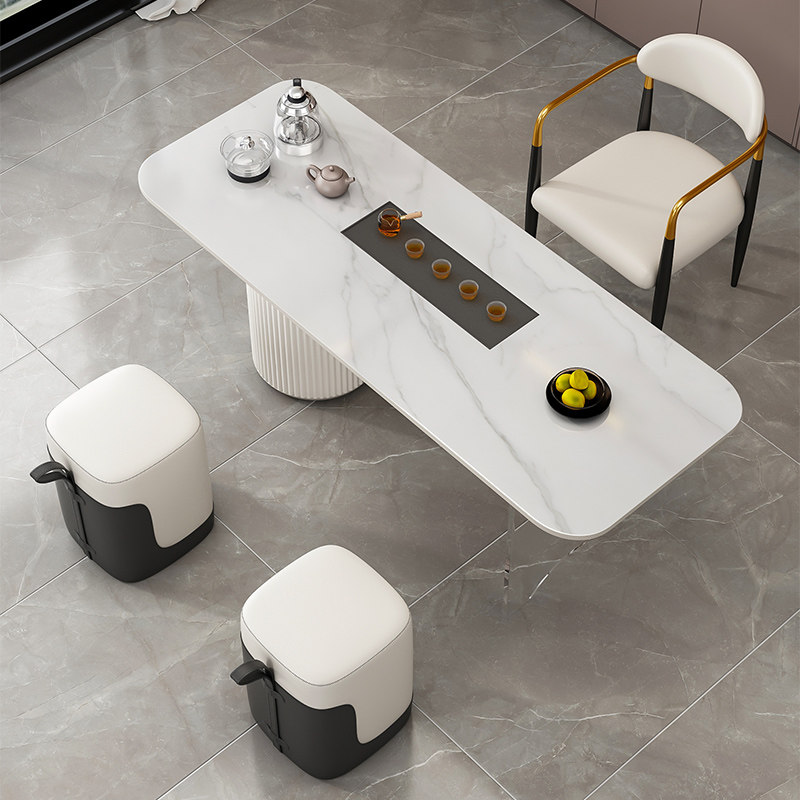 曼露轻奢阳台亚克力茶桌椅组合高端家用岩板小茶台简约办公室茶桌,淘宝优惠券,粉丝福利购,淘宝优惠卷