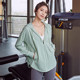 Dcw loose yoga ແລ່ນ jacket ແຂນຍາວ