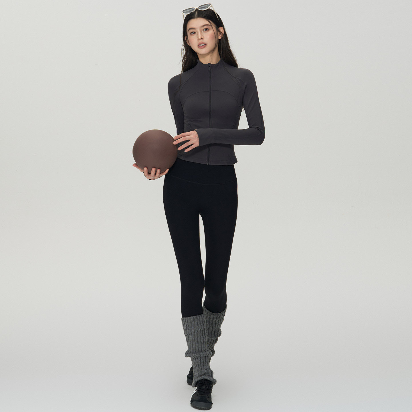 DCW立领运动外套女紧身显瘦健身长袖普拉提训练瑜伽上衣开衫夹克,淘宝优惠券,粉丝福利购,淘宝优惠卷