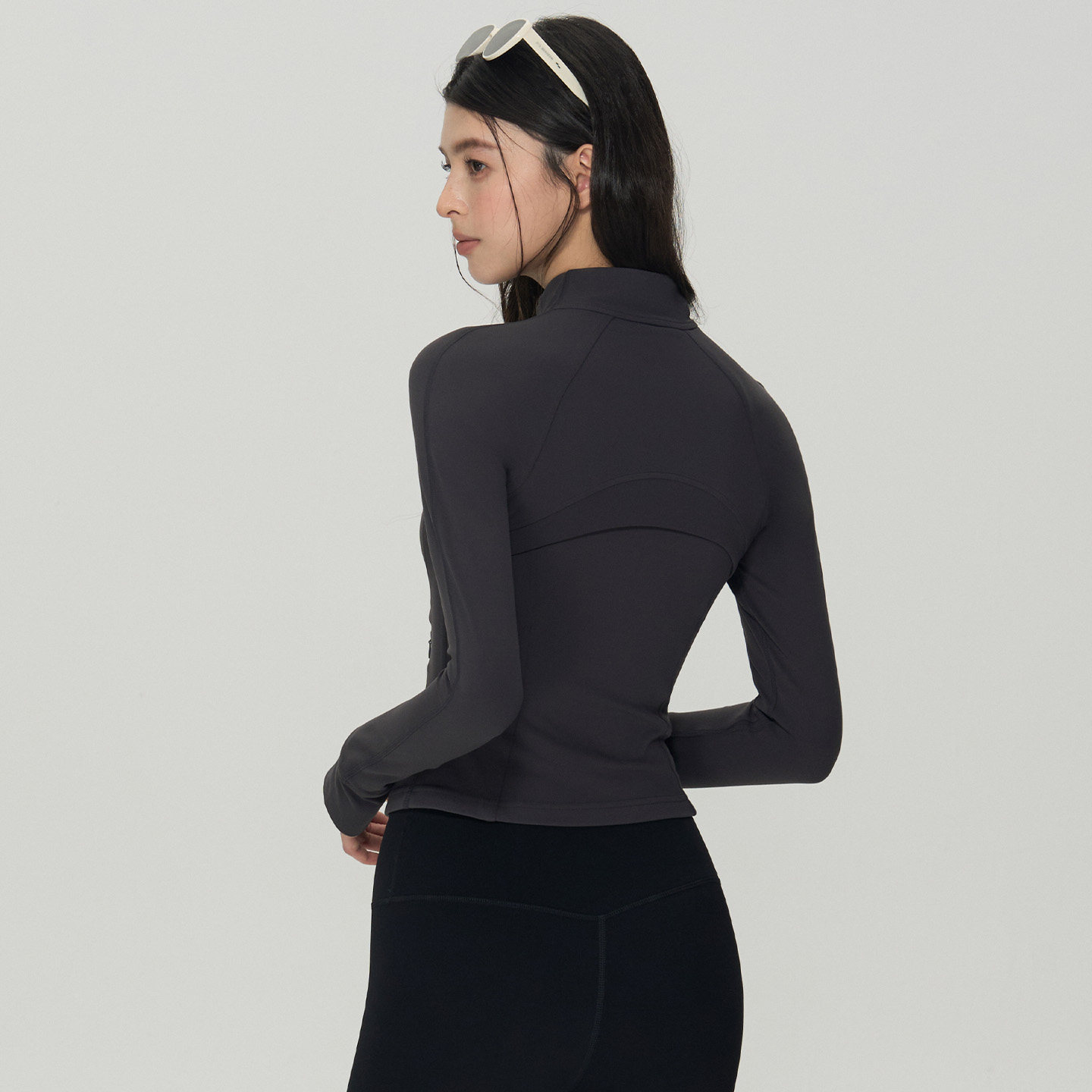 DCW立领运动外套女紧身显瘦健身长袖普拉提训练瑜伽上衣开衫夹克,淘宝优惠券,粉丝福利购,淘宝优惠卷