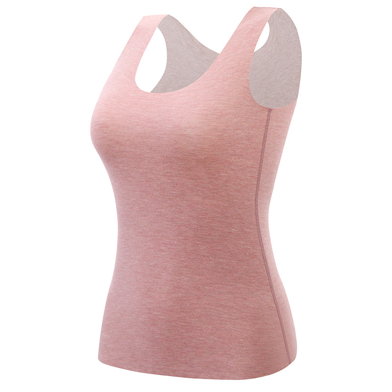 秋冬季德绒无痕羊毛蚕丝保暖背心女士加绒加厚发热上衣内穿打底衫,淘宝优惠券,粉丝福利购,淘宝优惠卷