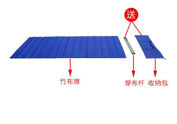 地摊货架2米竹席夜市摆摊折叠桌多功能摆摊货架子服装展示架加厚 - 图1